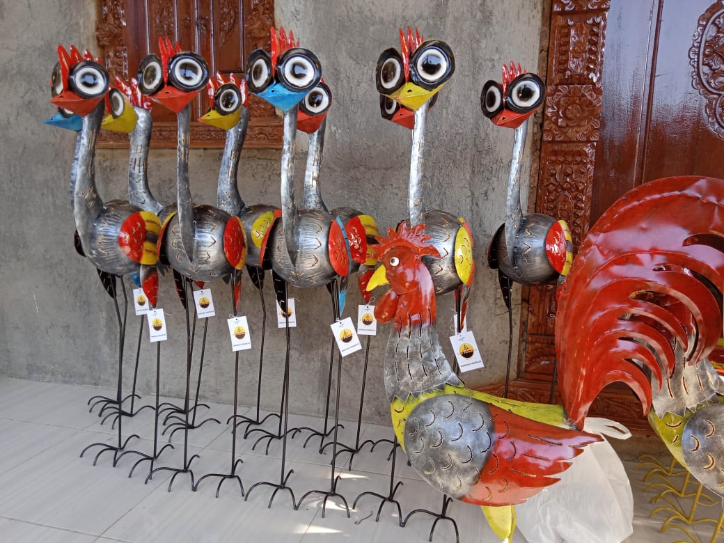 Emu Candle Bali Metal Crafts