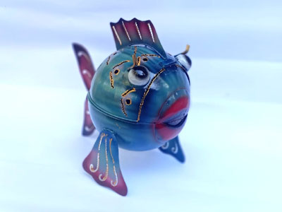 Fat Fish Mozzie Bali Metal Mosquito Coil Holder