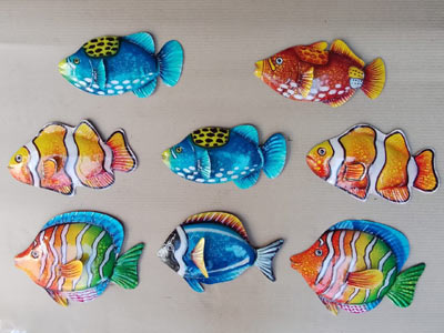 Fish Bali Metal Wall Decor